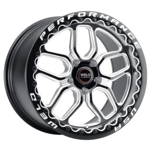 Weld Racing 17x10 Laguna Beadlock Wheel Gloss/Milled Black 5x120 +42mm - Picture 1 of 3
