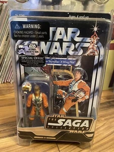 Figura de acción Star Wars Saga OTC Luke Skywalker X-Wing Pilot sellada - Imagen 1 de 4