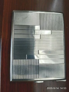 ANTIKES ZIGARETTENETUI DEKO SILBER 900 ITALIENISCHES DESIGN GESCHENKIDEE MÖBEL - Bild 1 von 8