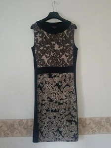 Mark & Spencer: Women /ladies slaeeve less Pencil Dress/fully lined/ size 14 - Picture 1 of 7