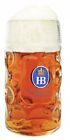 HB Hofbrauhaus Munchen Dimpled Beer Glass 1 Liter Germany Austria