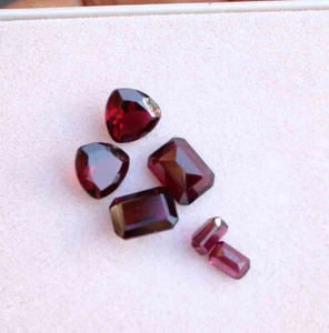 7.80 Cts Natural Unheated Cushion Purple Rhodolite Garnet Pair Loose Gemstone - Picture 1 of 2