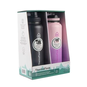 Thermoflask 40oz Stainless Steel Insulated Water Bottles with Straw and Spout - Picture 1 of 6