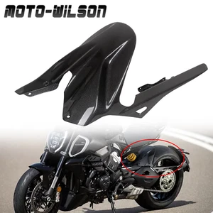 For Ducati Diavel V4 23+ 100% Carbon Fiber Rear Fender Hugger Mudguar Cover Glos - Picture 1 of 13