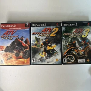 ATV Offroad Fury 1, 2 & 3 PlayStation PS2 3 Game Lot - Picture 1 of 5