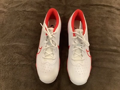 Nike Alpha Huarache 4 Keystone Men's Baseball Rubber Cleats White Red Size 12 - Image 1 of 4