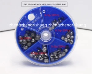 100 Premium Fishing-Egg Bullet Rig Sinkers Angling Lead Weight Split Shot Box - Picture 1 of 24