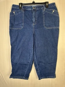 LIZ & ME SIGNATURE DENIM BOOTCUT JEANS SZ 16W Stylish Comfort for Plus-Size Fash - Picture 1 of 17