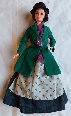 Muñeca Barbie My Fair Lady Flower Girl 1995 Eliza Doolittle + traje pestañas enraizadas Foto 1 de 2