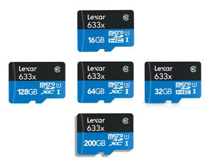 16GB 32GB 64GB 128GB Lexar MicroSD SDHC Memory Card 633x UHS-I Class 10 95MB/s
