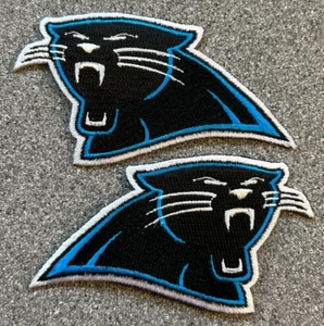 1995-2011 CAROLINA PANTHERS NFL FOOTBALL VINTAGE 4.25" JERSEY TEAM PATCH SET - Picture 1 of 6
