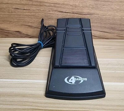 4 Gamers SPC021 Black Wired Compact Reloading Pedal | Sony Playstation 2 | PS2 - Image 1 of 2