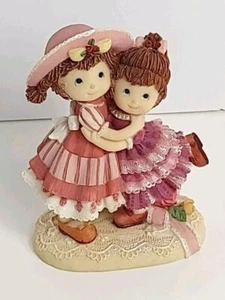 Handbemalte Figur zwei Schwestern Mädchen A Richesco Corporation FA197 - Bild 1 von 7