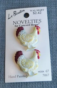 Vintage Goofy Buttons Rooster #025-N - Picture 1 of 4