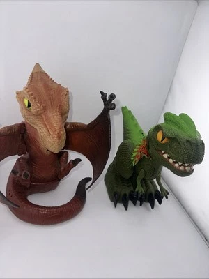 Mattel Prehistoric Pets Pterodactyl & Screacher Raptor Interactive Dinosaurs - Image 1 of 4