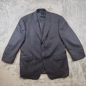 Lauren Ralph Lauren - 100% Wool Herringbone Blazer Mens 48R Navy Blue  - Picture 1 of 9
