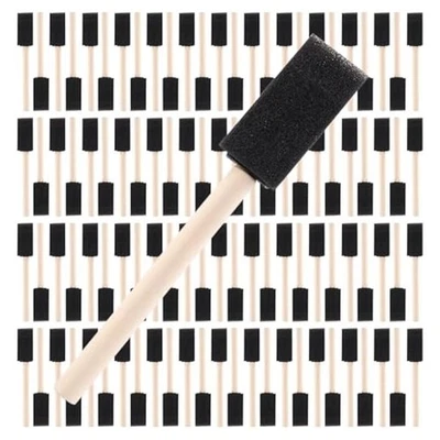 1 Inch Foam Paint Brushes,100pcs Painting Sponges-Foam Brushes Sponge Brush3273 - Image 1 of 4