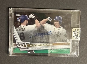 2017 Topps Clearly Authentic Green /99 Hunter Renfroe #CAAU-HRE Rookie Auto RC - Picture 1 of 3