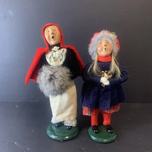 Vintage Byers Choice Carolers Lot Set of 2 - 1994/96 Blond Hair - Picture 1 of 15