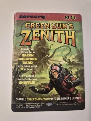 Magic The Gathering Green Sun's Zenith (Showcase) Special Guests Regular EOE - Image 1 of 2
