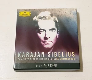 Herbert Karajan Complete Sibelius Recordings On DG Box Set 5 CD 1 Blu-ray Atmos - Picture 1 of 3