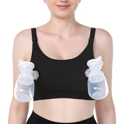 Size XXL Momcozy CottonConvertible  Full Coverage Wireless Pumping Nursing Bra - Image 1 of 4