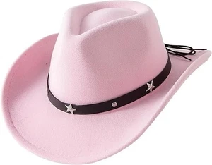 Kids Girls Boys Cowboy Cowgirl Hat with Buckle Belt Toddlers Felt Western Hat... - Picture 1 of 4
