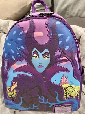 BNWT Loungefly Disney Sleeping Beauty Maleficent Mini Backpack - Image 1 of 3