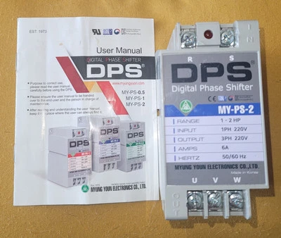 ⚡️DPS MY-PS-2 DIGITAL PHASE SHIFTER 1-2HP, 1 to 3 Phase 220 volt Converter 6 Amp - Image 1 of 4