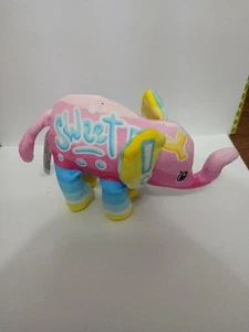 Bolsa de frijoles suaves arte pop elefante de felpa nueva con etiquetas Crush - Imagen 1 de 2