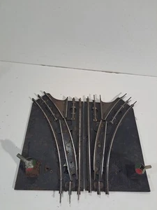 Vintage Marx O27 O Gauge Model Railroad Left & Right Manual Switch Tracks - Picture 1 of 5
