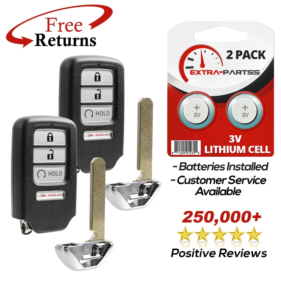 2 For 2017 2018 2019 Honda Ridgeline Keyless Entry Smart Remote Truck Key Fob 4b Foto 1 de 4