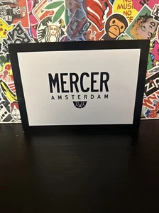 mercer amsterdam Shop Sign/plaque Block Very Rare - Picture 1 of 5