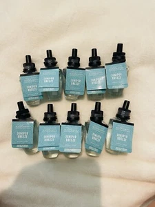 10 X Bath & Body Works Wallflowers Juniper Breeze Refill Bulbs New - Picture 1 of 2
