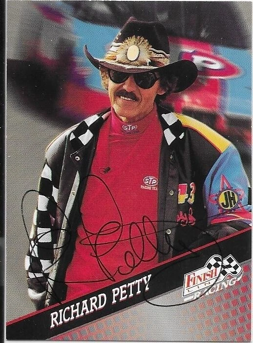 RICHARD PETTY - AUTOGRAPH - Finish Line - Image 1 of 1
