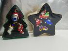 Lubeck Hand Painted Blown Glass Ornament 2 pack! Candy cane, cars, motorcycle