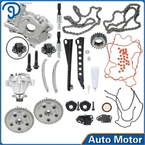 For 04-08 Ford 5.4L Timing Chain Kit Water Oil Pump Cam Phaser Gaskets Solenoid - Picture 1 of 16