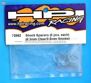 HPI 72062 Élargissement Shock Entretoises 0.3mm (6) 0.5mm (6) Modélisme - Photo 1 sur 1