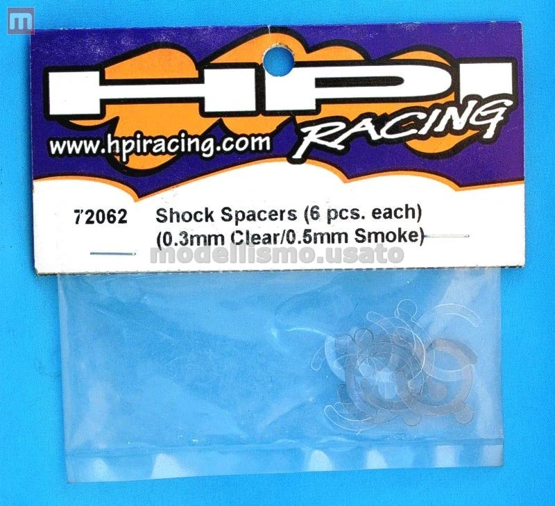HPI 72062 Élargissement Shock Entretoises 0.3mm (6) 0.5mm (6) Modélisme - Photo 1/1