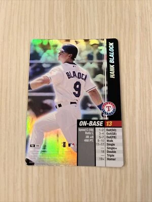 2003 MLB Showdown Hank Blalock Pennant Run FOIL #96 Rangers - Image 1 of 2