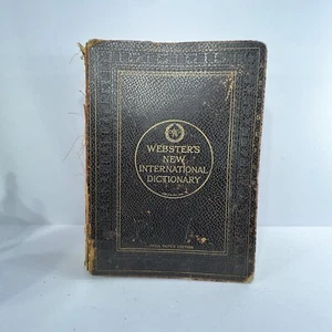 Antique Webster's New International Dictionary India Paper Edition 1917 - Picture 1 of 12
