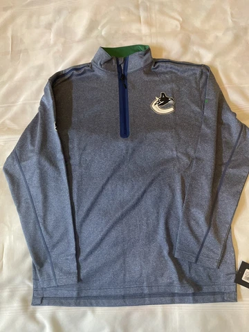 Vancouver Canucks Fanatics 1/2 Zip - Large - NEW w/ TAGS Cover