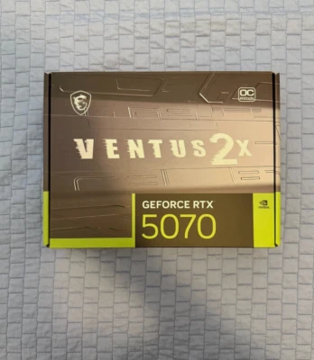 Msi GeForce RTX 5070 12G VENTUS 2X OC GPU Gaming 12GB GDDR7 Nvidia - Immagine 1 di 2