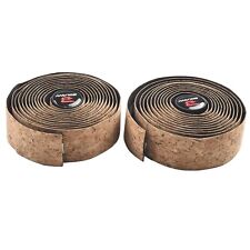 Handlebar Tape Sawdust Grain 1Pair Natural Tan Brown PU+wood Chip Texture