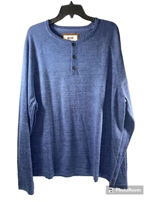 Joseph Abboud Men’s Blue Merino Wool Blend Knit Sweater Pullover XXL NWT - Image 1 of 4