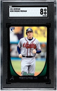 2011 Bowman #205 Freddie Freeman RC SGC 8 NM-MT - Picture 1 of 2
