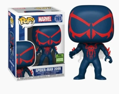 Spider-Man - Spider-Man 2099 - ECCC 2021 Exclusive Marvel Funko Pop Bobble-Head  - Image 1 of 4