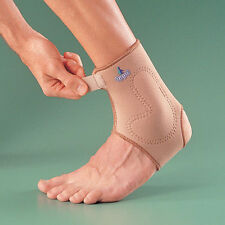OPPO 1409 Silicone Padded ANKLE SUPPORT Neoprene Brace Sprain Sock Arthritis NHS