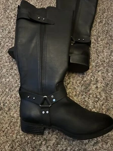 Circus by Sam Edelman Black 16” Engineer Boots Women's Size 10 - Picture 1 of 15