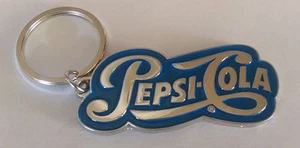 Llavero PEPSI-COLA - Plata en relieve con azul - *NUEVO - Imagen 1 de 2